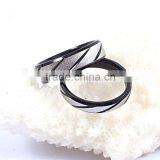 Promote Product Jewelry Gold/silver/black/blue Jewellery Couple Rings thumbnail-3