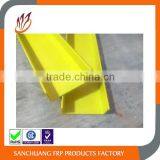 Yellow Fierglass Pultrusion Ladder Profiles Fiberglass C Channel U Channel