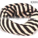 Wholesale New Winter Wool Knitted Striped Circle Loop Kids Infinity Scarf thumbnail-5
