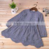 2016 New Arrival Fashion Party Kid Dress for 2-6T Lace Ruffle Child Dress Wholesale Elegant Spring Girl Dress (ulik-N007) thumbnail-2