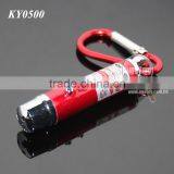 3 in 1 Mini Aluminum Carabiner LED Flashlight Torch Lamp Keychain Personality UV Money Detector LED Electric Torch Keyring thumbnail-1