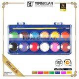 Hot Selling Free Sample 8Colors Dry Water Color Paint Set With Brush thumbnail-6