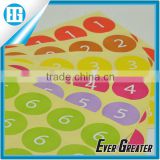 wall stickers wholesale Custom stickers poker chips,number stickers for poker chip