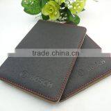 Embossed Logo Black pu Custom Passport Cover Quality Choice thumbnail-4