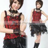 Lace Bodice Vest Top Gothic Lolita 61229