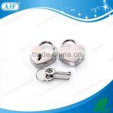 AJF 2015 New Arrival Silver Heart Shape Mini Notebook Lock thumbnail-4