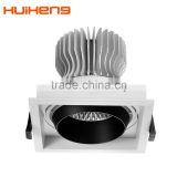CE listed single head high quality light fixture 30w aluminum low strobe led cob grille light with 3 years warranty