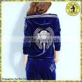 Classic Polyester Winter Fitness Sportswear Velvet Blue Colored Sportswear thumbnail-2