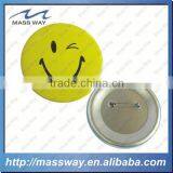 Custom Giveaway Gifts Funny Smiley Face Tin Button Pin