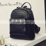 High Class Student School Bag Girls Rivet PU Leather Travel Backpack Bag Supplier's Choice