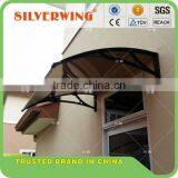 Environmental Friendly Rain Protect Door Canopy Awning Cover With Platic Awning Brackets and Polycarbonate Canopy