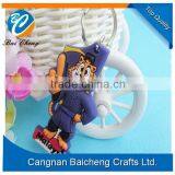 Promotional Soft Rubber Key Chain With 3D Oval Shape Supplies Best Price and Quality in Custom Logo and Brand thumbnail-6