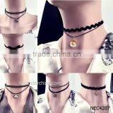 2016 IN STOCK Woman Hot Sexy Black Fancy Lace Necklace Wholesale Quality Choice thumbnail-1