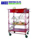 Kitchen Carts Modern Rolling Serving Cart Top Kitchen Cart Kitchen Serving Trolley thumbnail-3