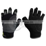 Semi Fingerless Purpose Padded Palm Craftsman's Gloves