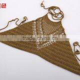 Swimwear Swimsuit , Crochet Cotton Bikini Bra thumbnail-3