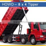 Howo Front Hydraulic Lifting 8 x 4 Heavy Duty Dump Truck 371HP Engine