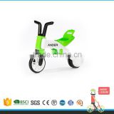 From 3 Wheel To 2 Wheel Changeable Saddle Push Bike