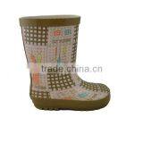 2013 Fashion Children Half Boots Cheap Rubber Boots