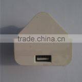 BRAND NEW UK PLUG AC ADAPTER A85-501000 5V 1A With USB Port for Cellphone Use thumbnail-3