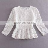 Wholesale Crochet Crop Top Design 2016 New Fashion Woman Lace Top thumbnail-1