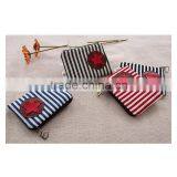 Canvas Stripe Coin Purses Wholesale Small Cheap Purses thumbnail-5