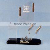 Clear Acrlyic Knife Rack With Black Base thumbnail-1