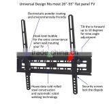 Hot-sale tv Rack Adjustable Sliding Tilt Lcd Led Plasma tv Wall Mount for Sale With Vesa 400x400 up to 50kg Laod Weight thumbnail-2
