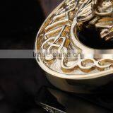 2015 New Design High Polish Animal Head Gold Coin Pendant thumbnail-4