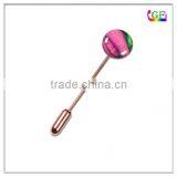 Custom Enamel Silver Long Stick Pin thumbnail-1