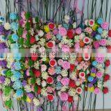 Mixed Big Rose Headband With Color Silk Ribbon ,PE Rose Flower Hairband Headband thumbnail-5