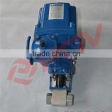 ss304 screw thread explosion proof ball valve with electric actuator