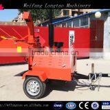 CE Certificate Hydraulic Feeding 40HP Diesel Engine Mobile Wood Chipper thumbnail-6