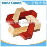 Classic IQ Mind Test Wooden Brain Teaser Puzzles Kongming Locks for Adults and Kids thumbnail-3
