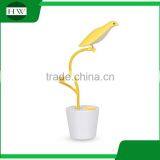 Plastic Bird Folding Eye Protection Usb Rechargeable Dimmable Led Study Reading Desk Table Night Light Lamp With Pen Container thumbnail-2