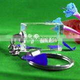Fashion Rectangle Crystal Key Chain thumbnail-1