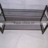 4 Tiers Stackable Metal Mesh Shoes Rack and Shoes Storage thumbnail-3