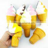 Wholesale PU Cute Soft Cone Squishy Jumbo Ice Cream Toy