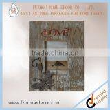 Wooden Photo Frame With Love Letter and Metal Butterfly Decor thumbnail-1