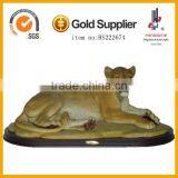 17.5 Inch Resin Craft Decoration Large Lively Animal Lion Statues For Sale thumbnail-1