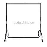 MonsterShop 5ft Clothes Rail Garment Display Rack, Black, 150cm x 150cm x 45cm thumbnail-1