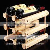 Fashion Supermarket Display Wine Rack Wholesale Unique Convenient Removable Pine Wood Wine Rack thumbnail-2