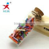 Straight Clear Glass Jar With Cork Lid for Message thumbnail-1