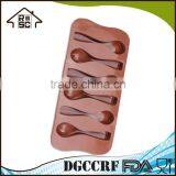 6 Cavities Spoon Shape Silicone Chocolate Mold Cupcake Decorating Tool thumbnail-2