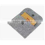 Eco Friendly Personalized Grey Felt Card Holder for Available thumbnail-4