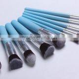 Wholesale 10pcs Makeup Brush Kabuki Brush With Wood Handle High Grade Slim Synthetic Hair thumbnail-1