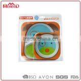 2015 Hot Selling Animal Shape Baby Plates & Bowls, Zoo Melamine Kids Dinner Set thumbnail-1