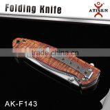 3Cr13 Blade Camping Knife With Wood Handle Pocket Knife Tools thumbnail-2