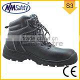 NMSAFETY SBP Cow Leather Composite Toe Cap Anti Punction Sole Without Steel Plate Light Weight PU Sole Safety Shoes thumbnail-1