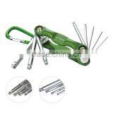 8pcs Curve Key Set(17069 Folding Wrench Set, Wrench, Multifunction)